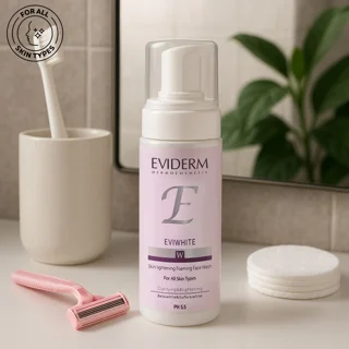 فوم شست‌وشوی صورت اویدرم مدل Eviwhite مناسب انواع پوست حجم ۱۵۰ میلی‌لیتر 102980757