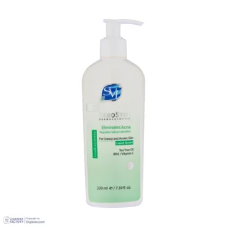 کرم شوینده صورت اس وی آی مدل SEBOSTOP مناسب پوست چرب و آکنه‌ای حجم 220 میلی‌لیتر 102925891