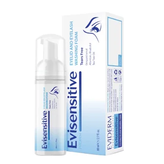 فوم شست‌وشوی  پلک و مژه اویدرم مدل eylid and eyelash مناسب برای انواع پوست حجم 80 میلی‌لیت 102944195