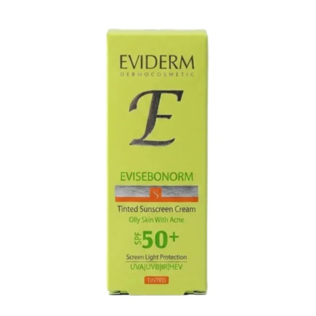 کرم ضد آفتاب رنگی اویدرم‌ SPF 50 مدل Evisebonorm محافظ UVA ,UVB و PA+++, مناسب پوست برای چ 102987916