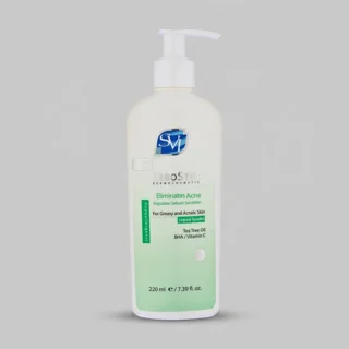 کرم شوینده صورت اس وی آی مدل SEBOSTOP مناسب پوست چرب و آکنه‌ای حجم 220 میلی‌لیتر 102925888