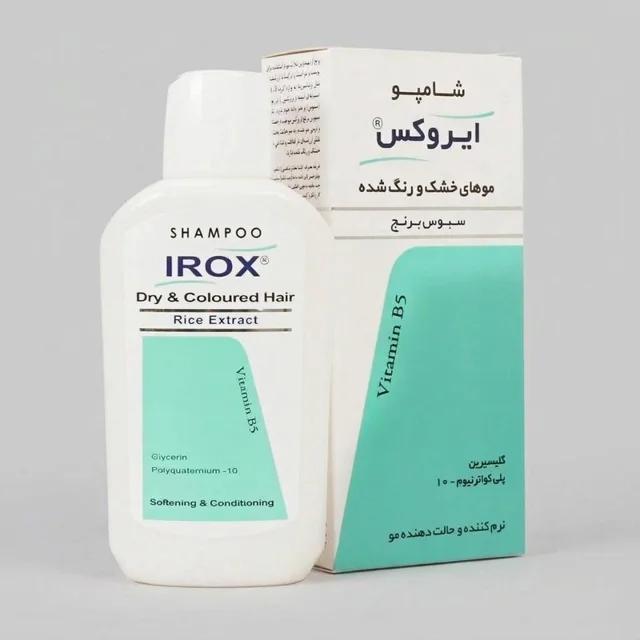شامپو مو ایروکس مدل 005 با عصاره سبوس برنج، نرمکننده، محافظت در برابر اشعه UV، حجم 200 میلیلیتر
