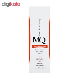 کرم ضدآفتاب بی‌رنگ ام کیو SPF50 مدل BIO TACHES مناسب انواع پوست، حجم 55 میلی‌لیتر 102941185