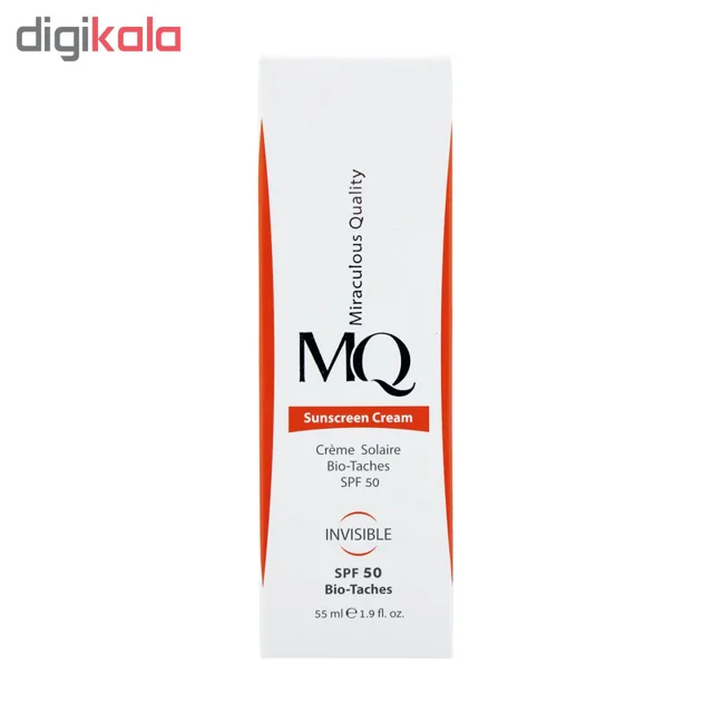 کرم ضدآفتاب بیرنگ ام کیو SPF50 مدل BIO TACHES مناسب انواع پوست، حجم 55 میلیلیتر 102941185